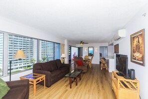 Condo, 2 Bedrooms | Living area - Ilikai Tower 943 Condo - Walk to the Beach, Shops & Restaurants! by RedAwning (Honolulu)