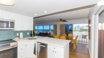 Condo, 2 Bedrooms | Private kitchen | Fridge, oven, toaster