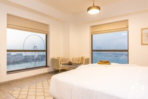 ラグジュアリー アパートメント | 4 室のベッドルーム、エジプト綿のシーツ、高級寝具、羽毛の掛け布団