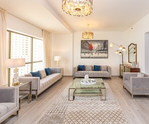 Luxury Apartment | Living area | LCD TV