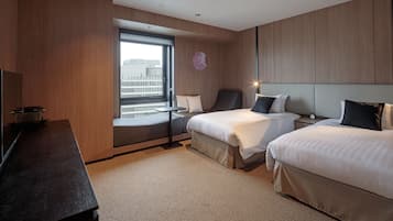 In-room safe, blackout drapes, iron/ironing board, bed sheets