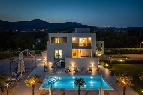 Villa Marijeta exclusive 5 star villa with 50sqm heated pool, 6 bedrooms and playroom