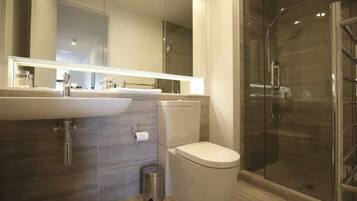 Shower, hair dryer