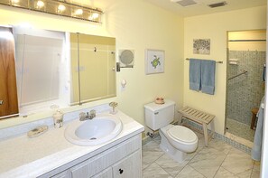 Badewanne, Haartrockner, Handtücher
