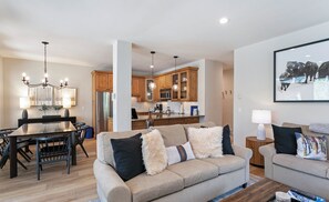 TV, fireplace, DVD player