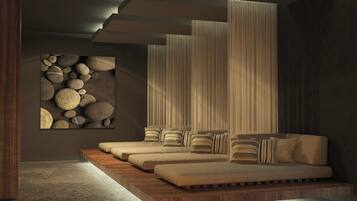 Sauna, steam room, massages