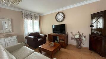 TV, fireplace, table tennis