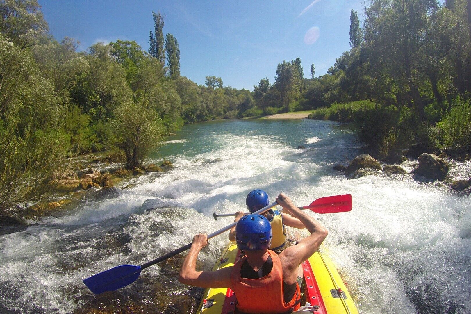 Rafting on the Cetina river