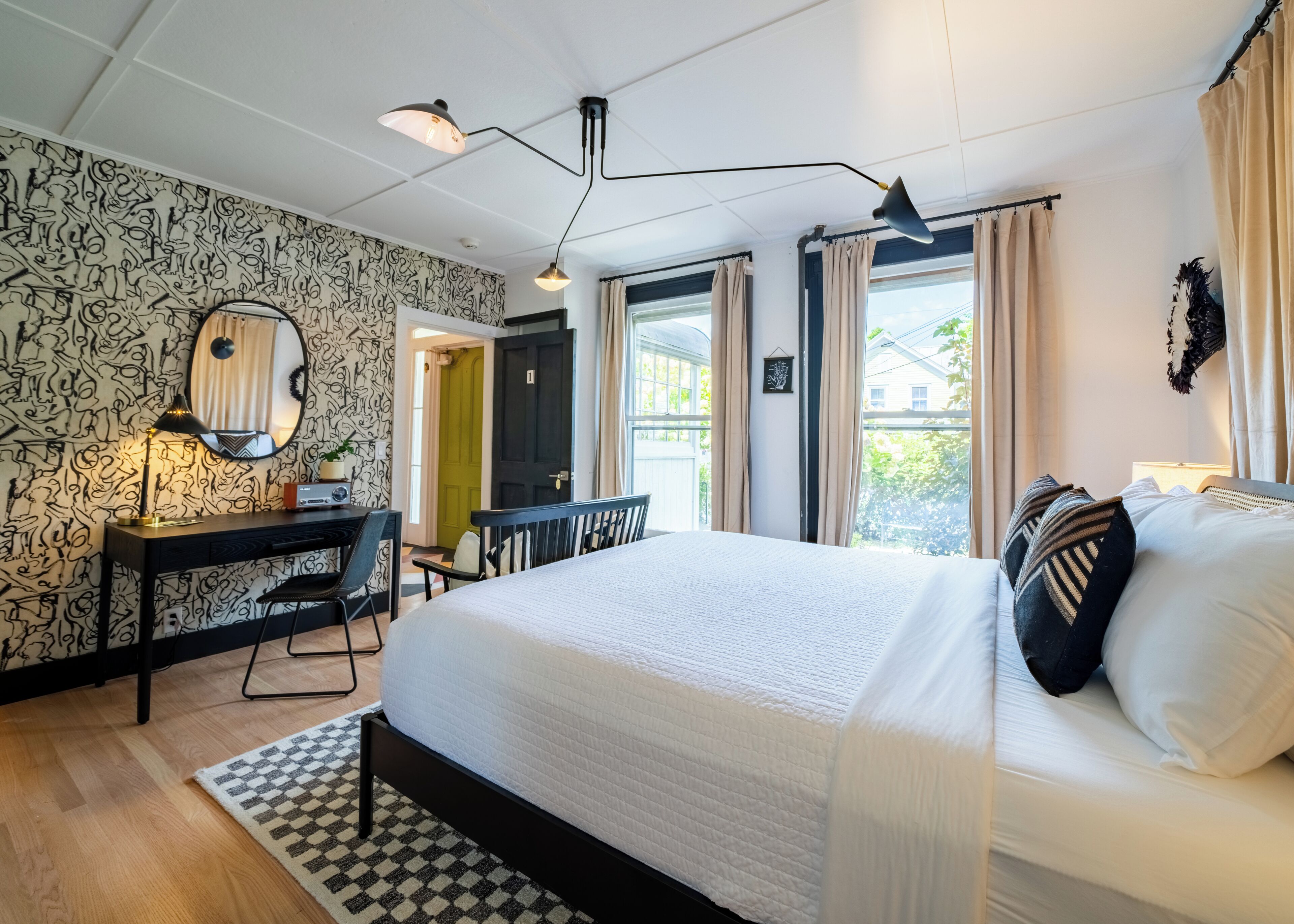 deluxe double room, 1 king bed, mountain view (room 11) | 1 bedroom, premium bedding, memory-foam beds, individually decorated