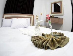 Chambre économique double, 2 chambres | Coffre-fort, système d’insonorisation, accès au Wi-Fi (inclus)