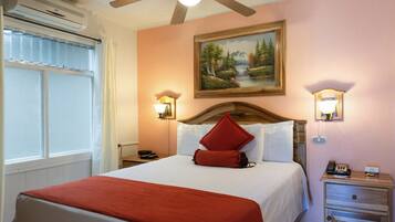 In-room safe, iron/ironing board, WiFi (free), bed sheets