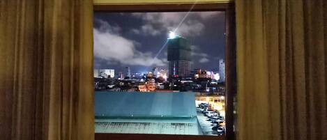 Byutsikt fra overnattingsstedet