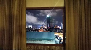 Vue sur la ville depuis l’hébergement