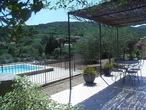 Outdoor pool - Barn completely renovated stone country with private pool. (Berlou)