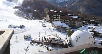 Studio pour 4 pers, au pied des pistes, vue sud, animaux admis