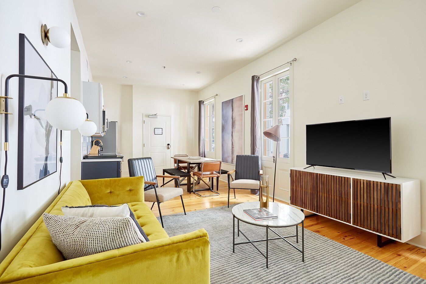 Individually decorated, individually furnished, iron/ironing board