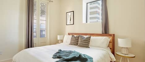 Individually decorated, individually furnished, iron/ironing board