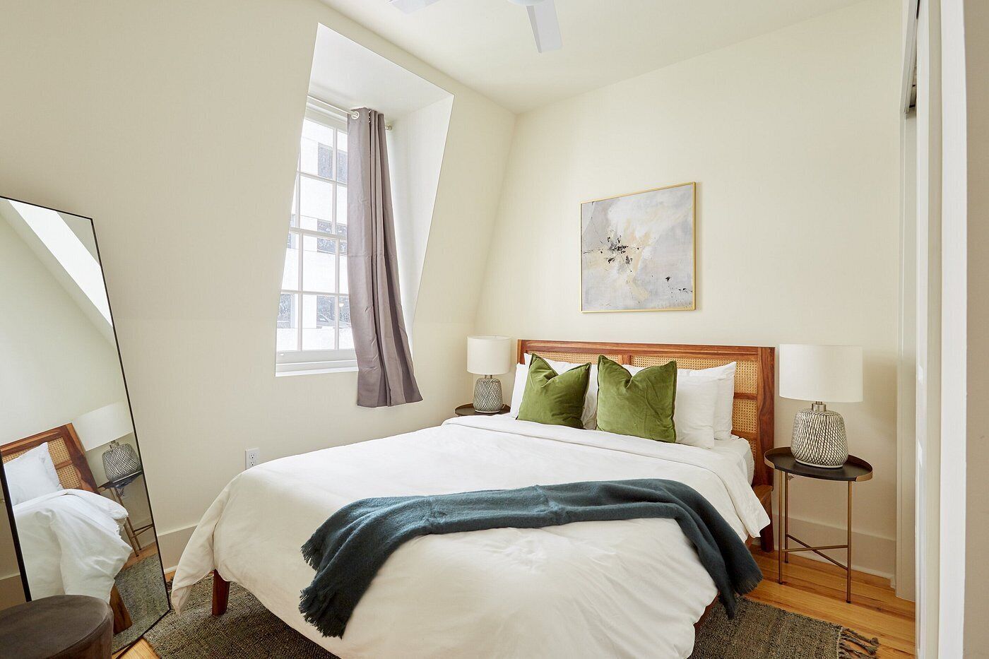 Individually decorated, individually furnished, iron/ironing board