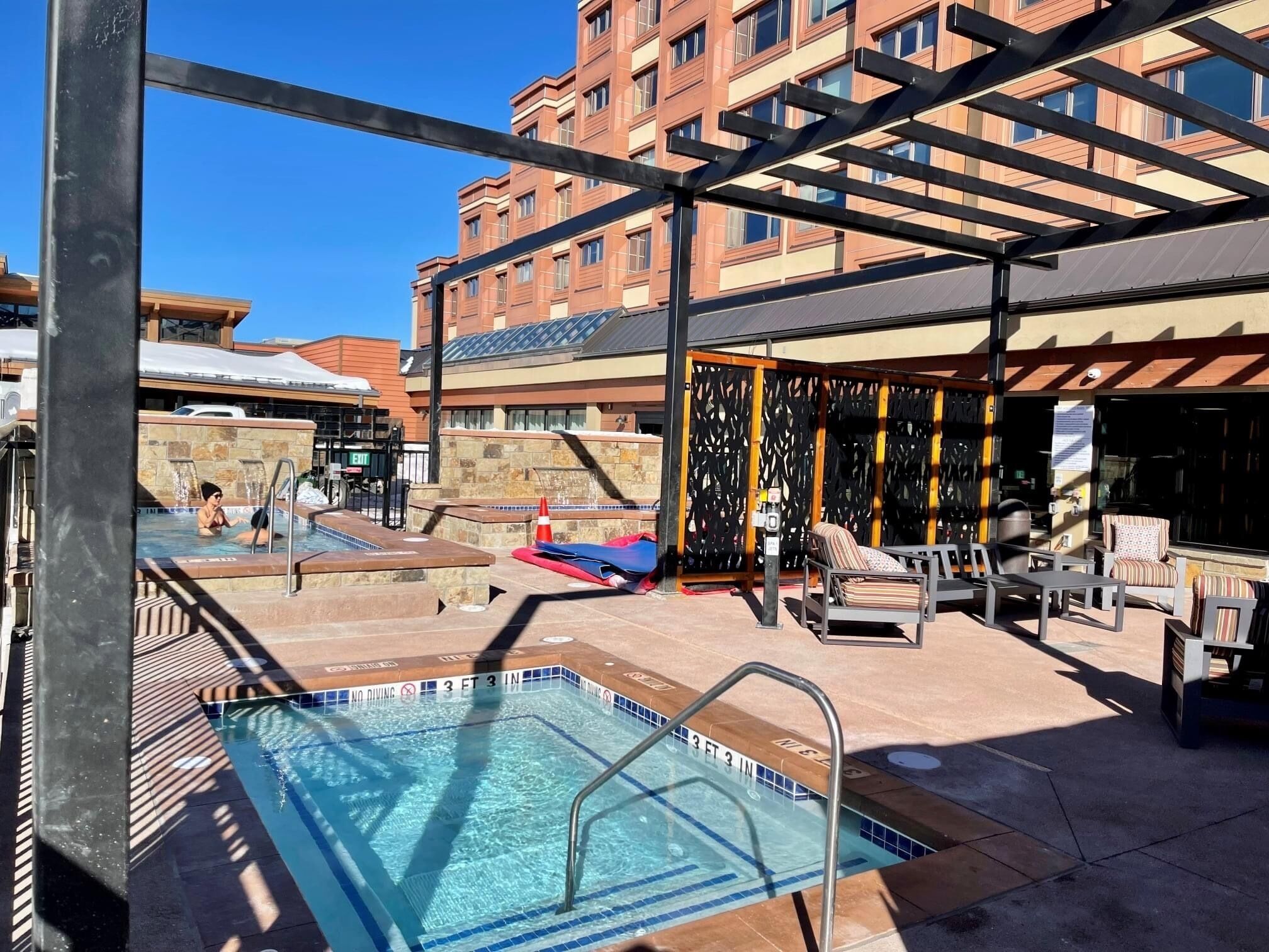 Indoor pool, outdoor pool