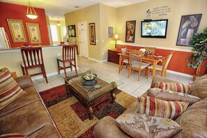 Apartment, Multiple Beds (2582 Windsor Hills) | Living room | Flat-screen TV, DVD player - 2582 Windsor Hills (Kissimmee)