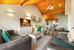 TV connectée, Netflix, lecteur de DVD, livres