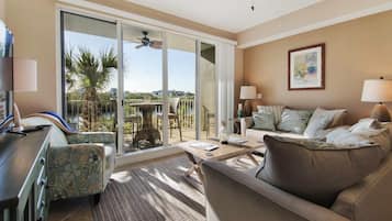 Apartment, Multiple Beds (565 Little Harbor) | Living room | Flat-screen TV, DVD player