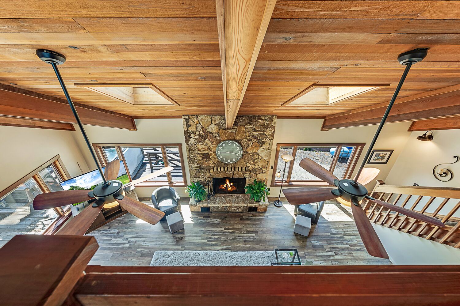 Enjoy Fall Relaxing by Indoor or Outdoor Fireplace