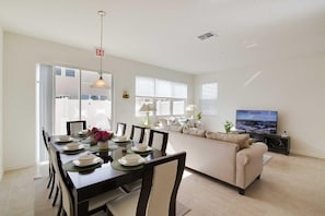 Apartment, Multiple Beds (5114 Compass Bay) | Living room | Flat-screen TV, DVD player - 5114 Compass Bay (Kissimmee)