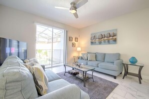 House, Multiple Beds (1566 Champions Gate) | Living room | Flat-screen TV, DVD player