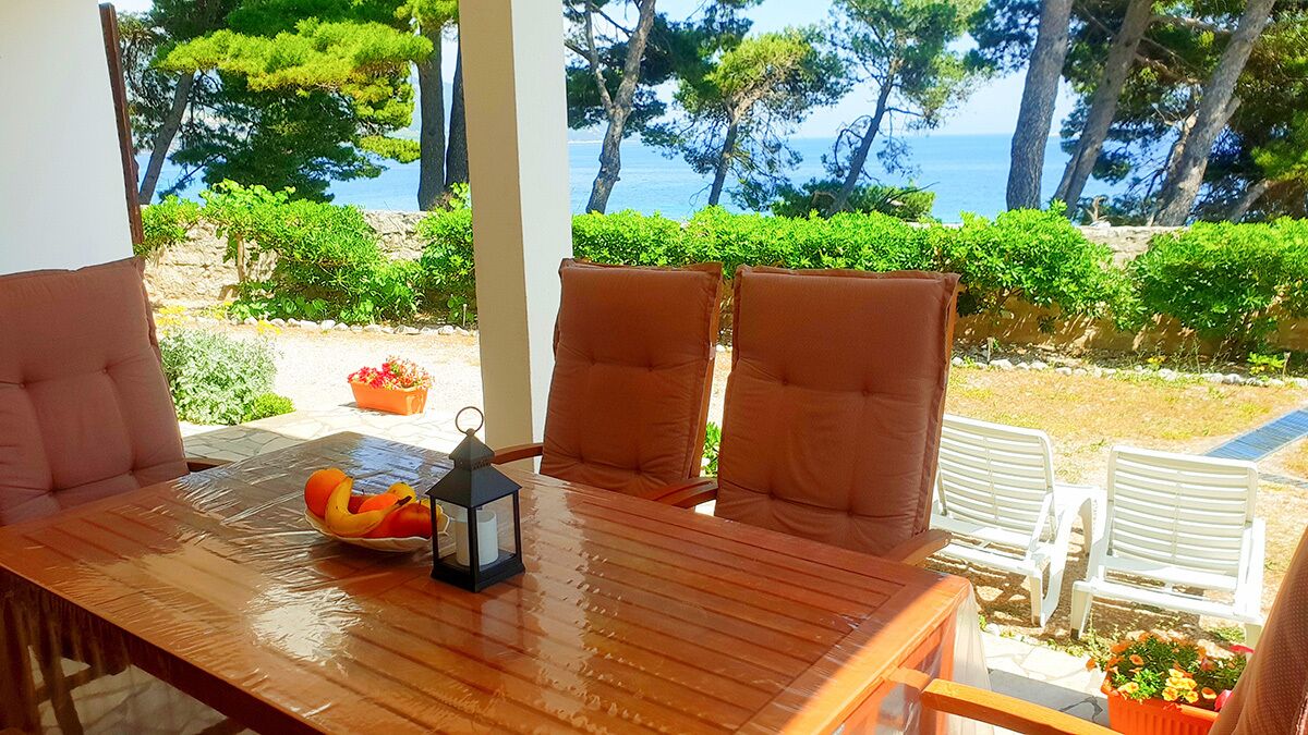 Familienapartment, 2 Schlafzimmer, Meerblick | Terrasse/Patio