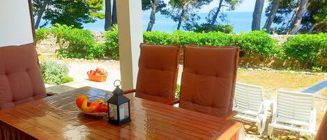 Family Apartment, 2 Bedrooms, Sea View | Terrace/patio