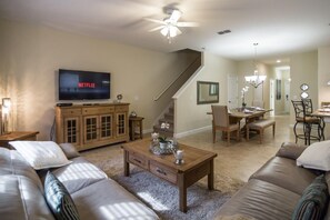 Apartment, Multiple Beds (4882 Storey Lake) | Living room | Flat-screen TV, Hulu, DVD player, streaming services - 4882 Storey Lake (Kissimmee)