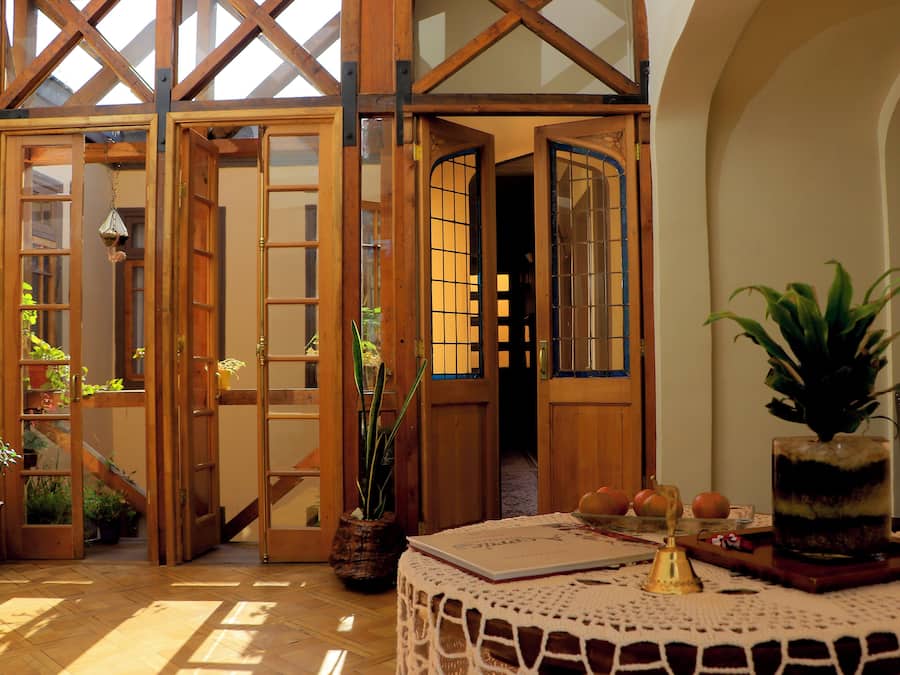 Blick von der Unterkunft