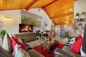 Smart TV, Netflix, DVD player, books