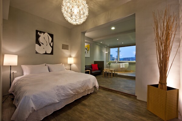 Chambre Double | Couette en duvet d'oie, surmatelas, décoration personnalisée