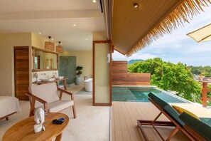 Outdoor pool - Guapa Luxurious Cottage, Sea View, Walkable to the Beach (Koh Samui)