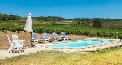 Cottage classified 3 * in vineyard with magnificent views and private pool