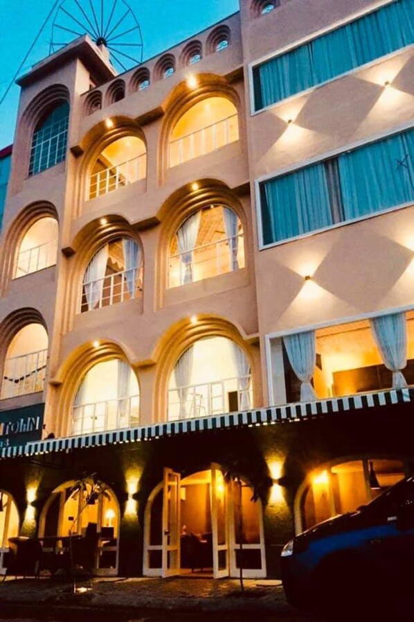 Front of property - evening/night