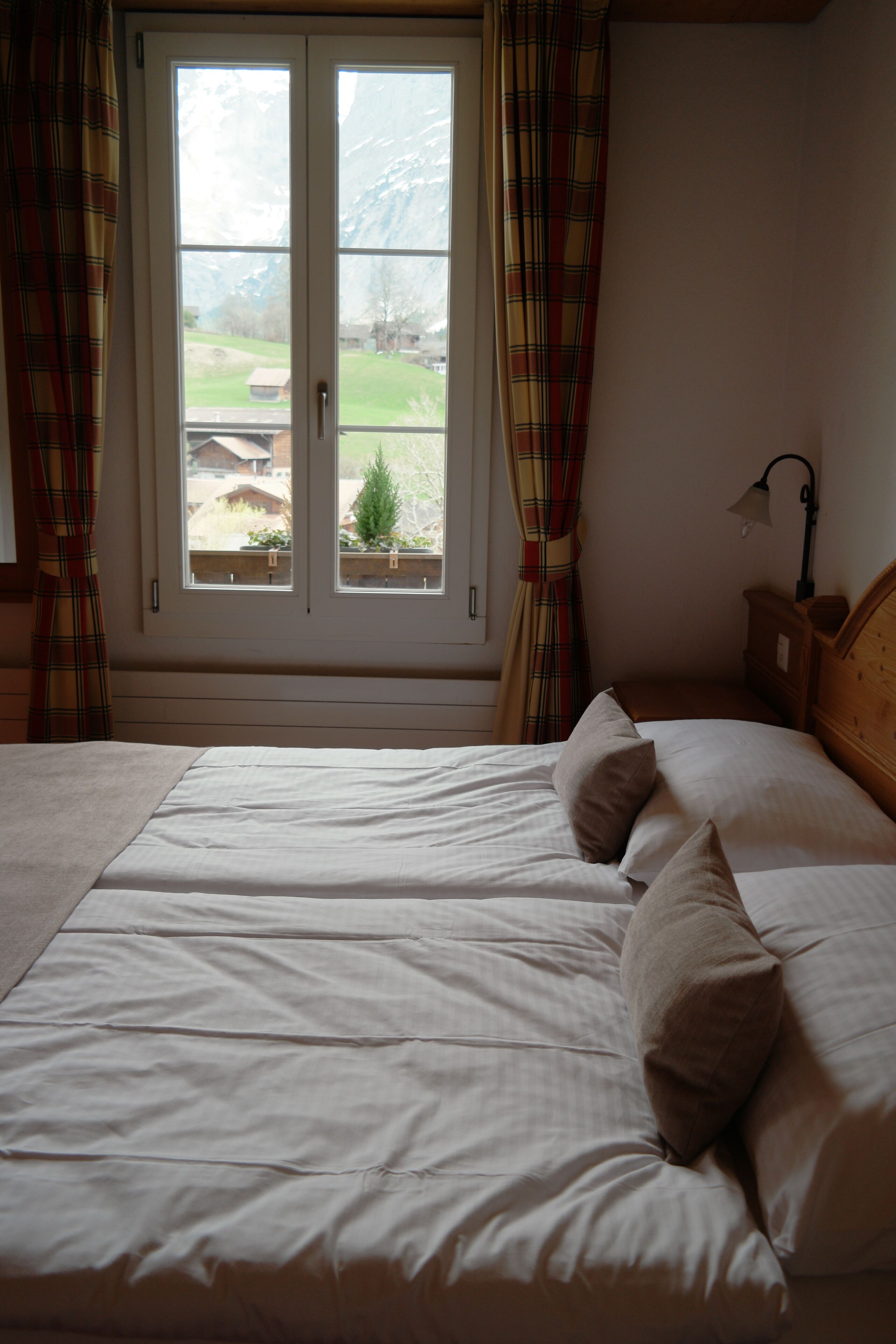 高級雙人房, 山景 | 低過敏寢具、羽絨被、客房內保險箱、書桌