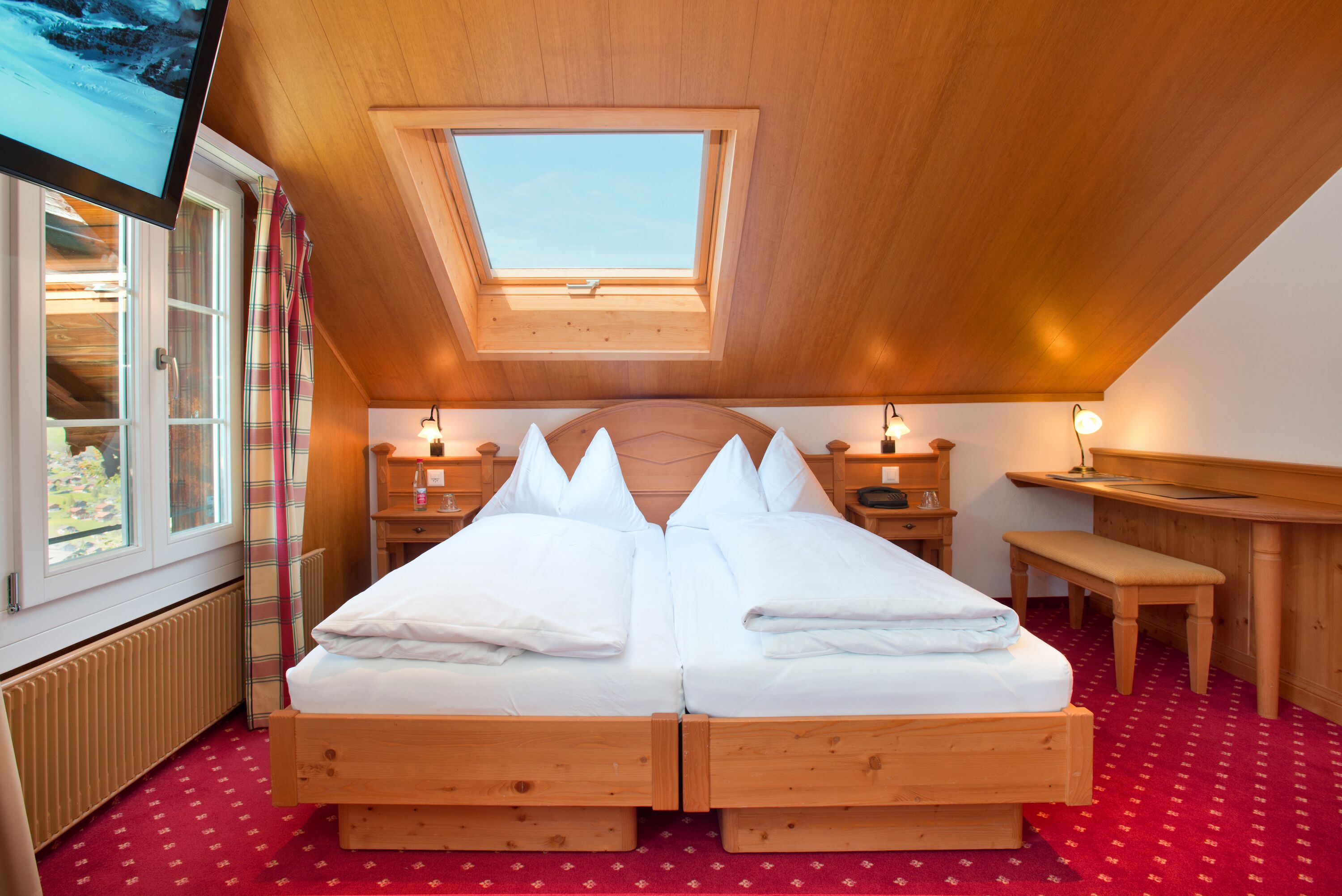 superior double room, mountain view | 1 bedroom, hypo-allergenic bedding, down duvets, in-room safe