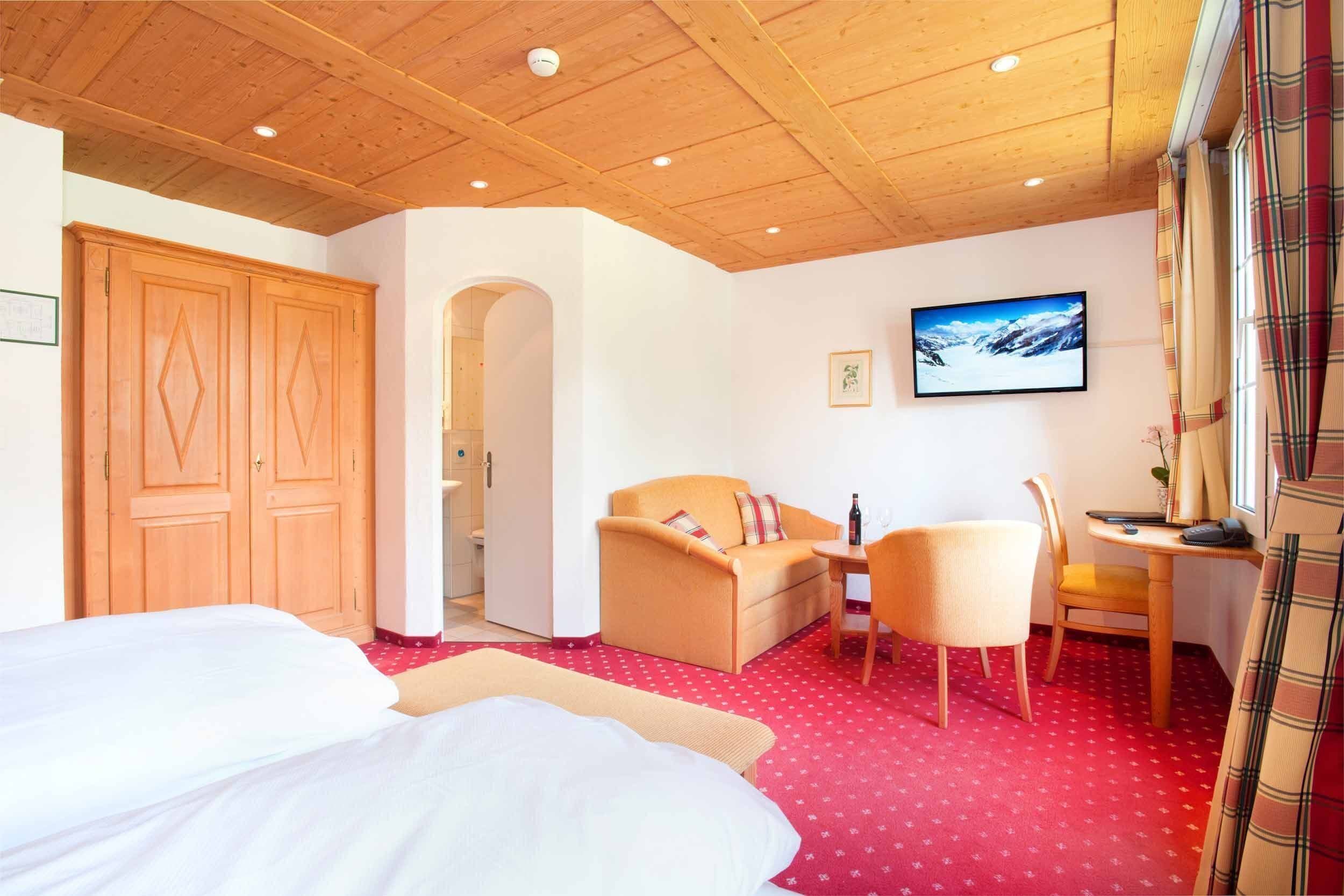 superior double room, mountain view | 1 bedroom, hypo-allergenic bedding, down duvets, in-room safe