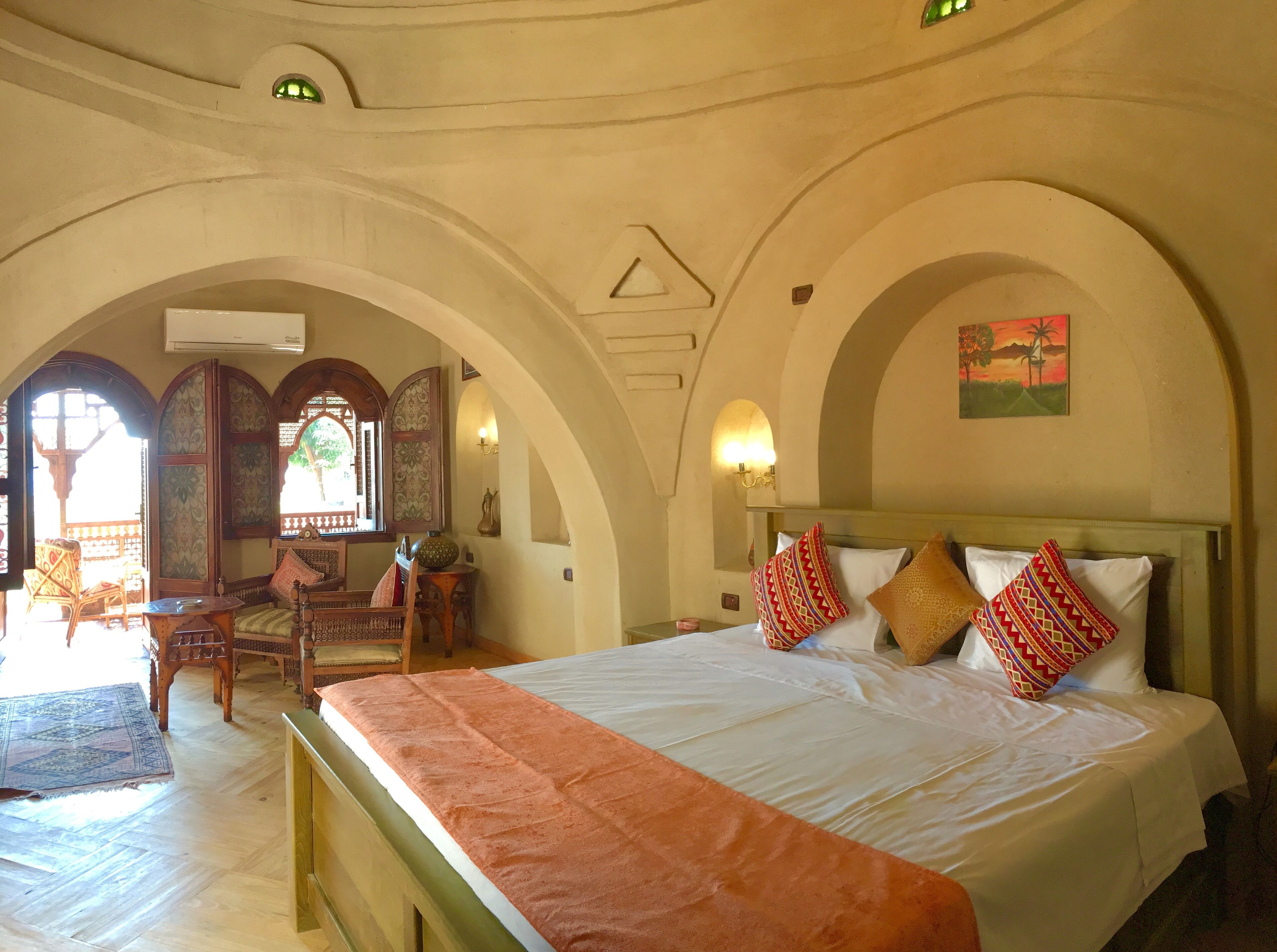 Luxury-Zimmer (Coral) | Bettwäsche aus ägyptischer Baumwolle, hochwertige Bettwaren, Minibar