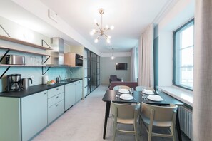 Classic Apartment | Private kitchen | Full-sized fridge, microwave, oven, stovetop - Forenom Aparthotel Jyväskylä (Jyväskylä)