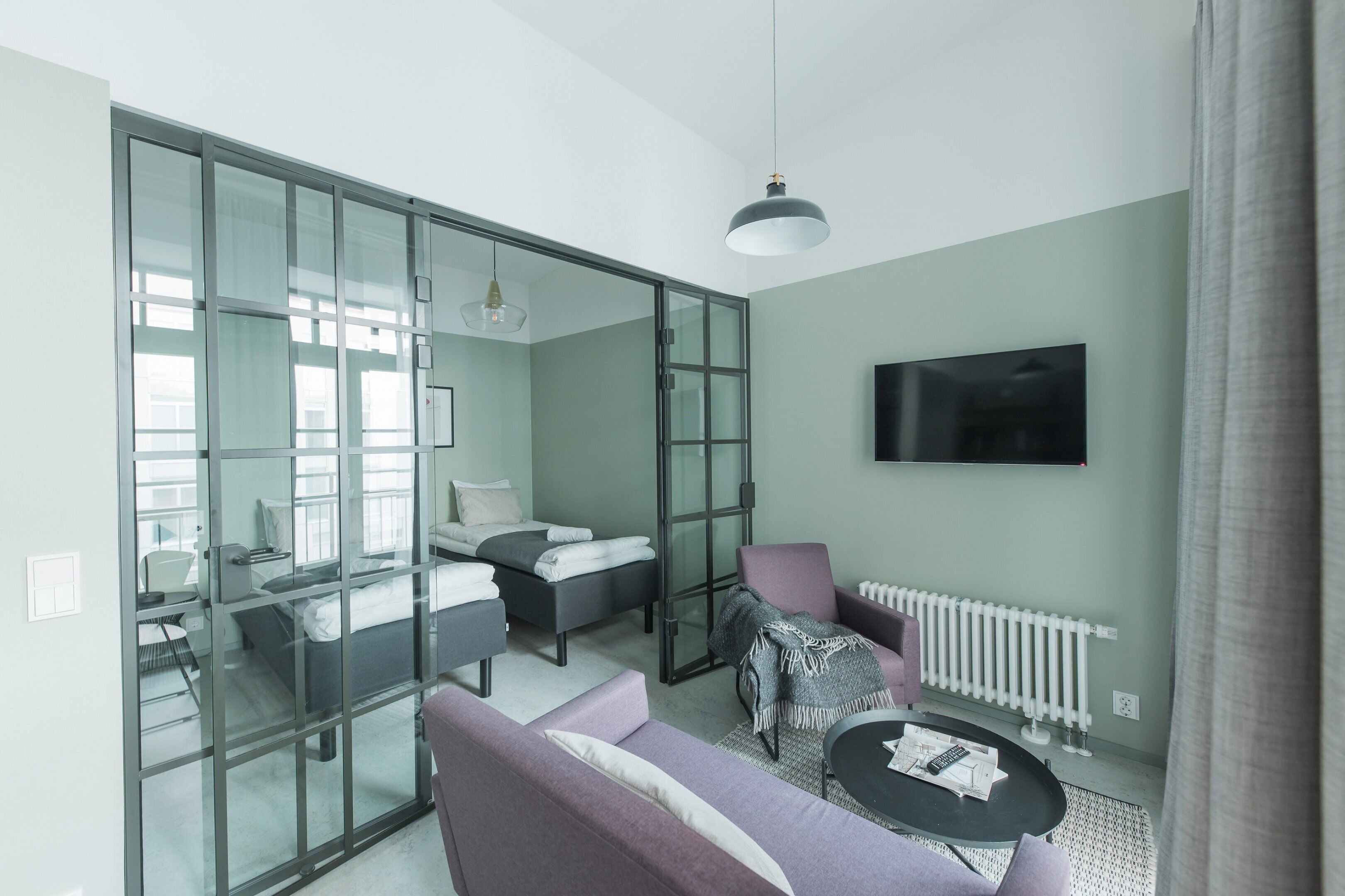 ベーシック アパートメント | ノートパソコン用作業スペース、WiFi (無料)、ベッドシーツ