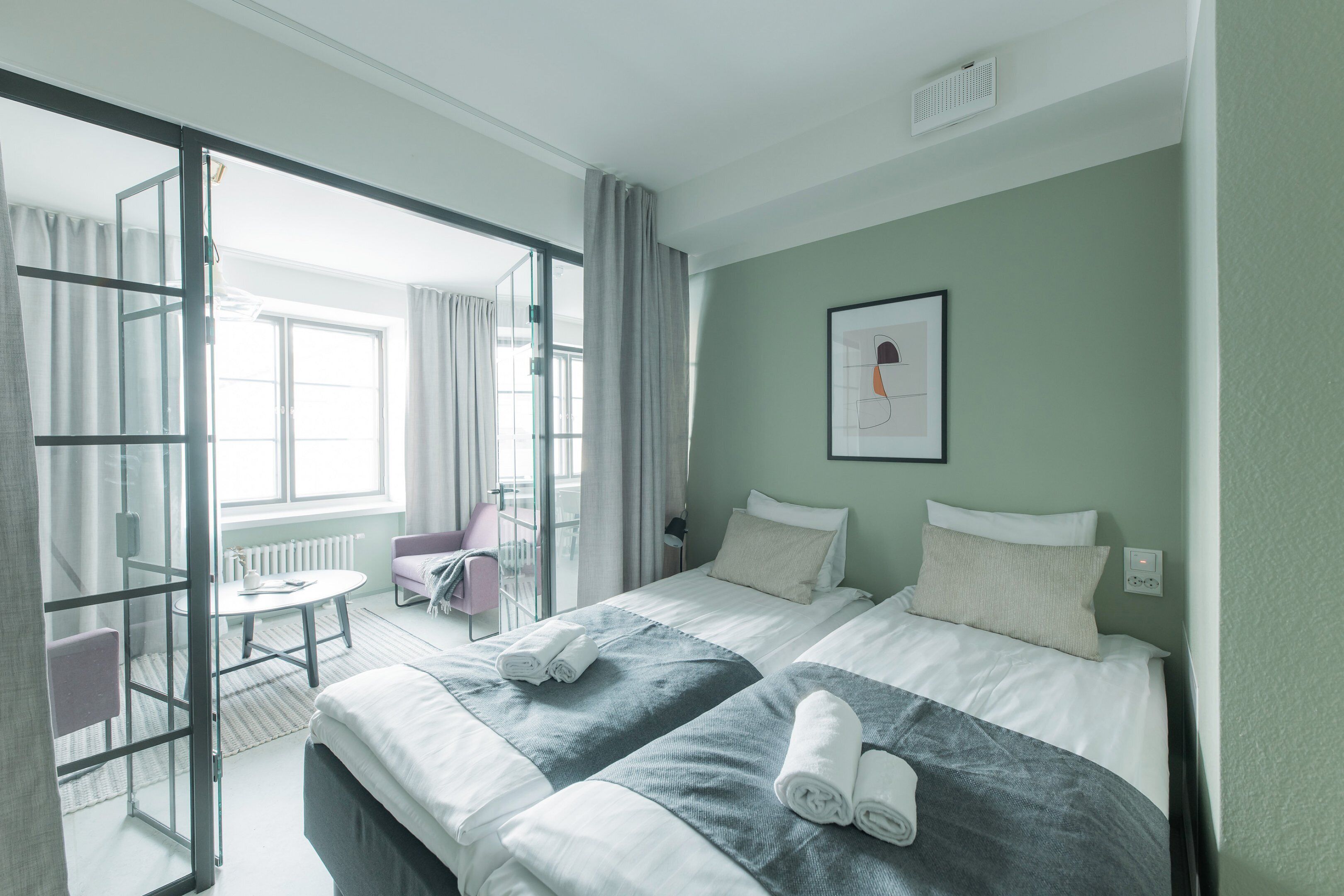 Apartemen Klasik | Ruang kerja ramah laptop, Wi-Fi gratis, dan seprai linen