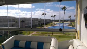 Vue depuis lâhĂ©bergement