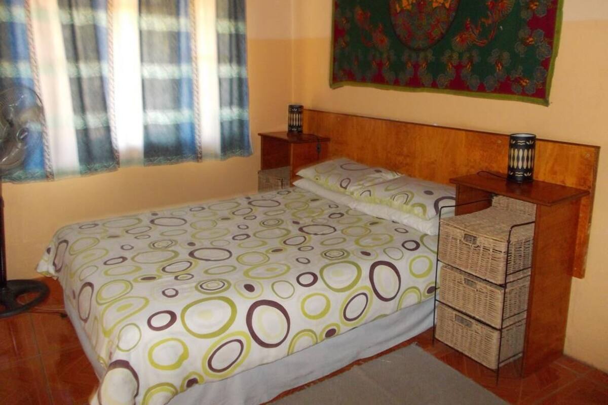 Desk, laptop workspace, iron/ironing board (on request), WiFi (free)