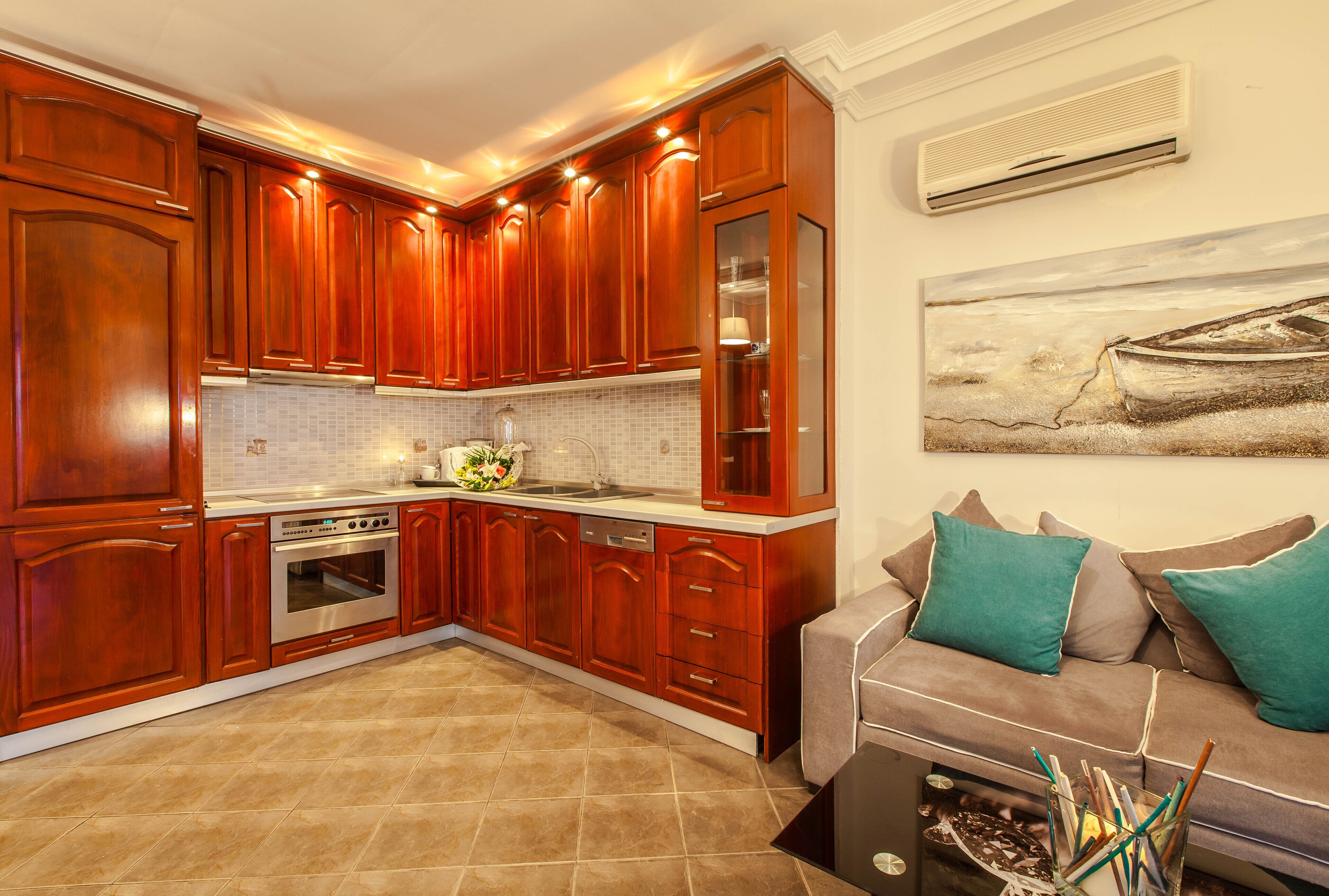 Suite, 2 habitaciones, balcón, vistas al mar | Cocina privada
