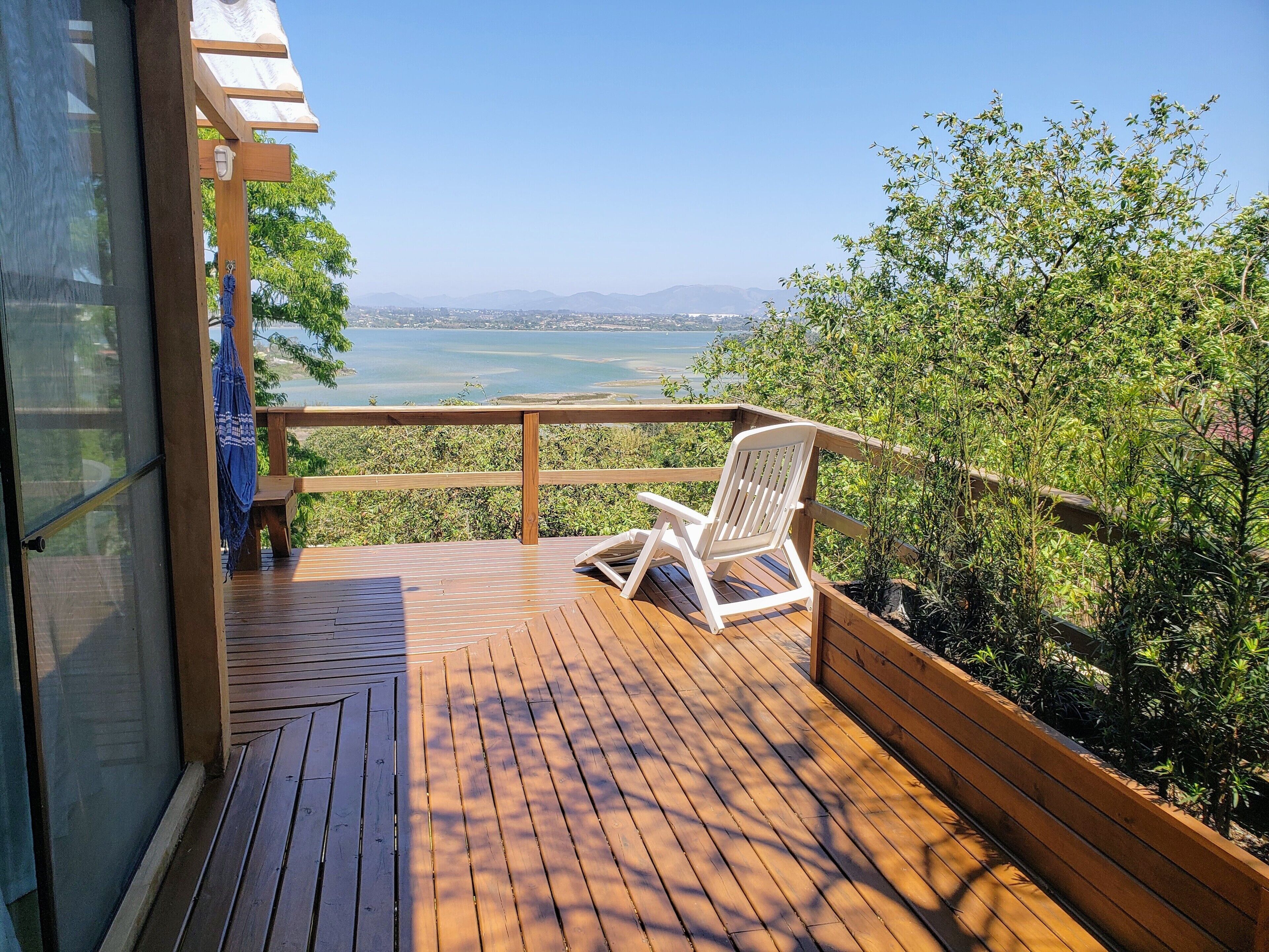 Antilla (B2) com Vista pro Mar e Lagoa - Chalés e Bangalôs Ibiraquera | Udsigt fra balkon