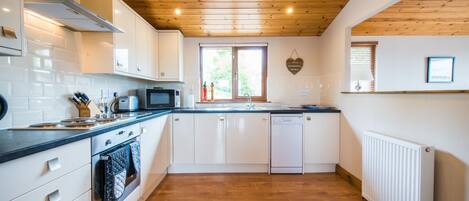 Cabin, Multiple Beds | Private kitchen | Fridge, microwave, oven, stovetop